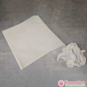 Обёрточная бумага с рисунком &quot;Газета с белыми буквами&quot; 18х18 см / 5 шт 