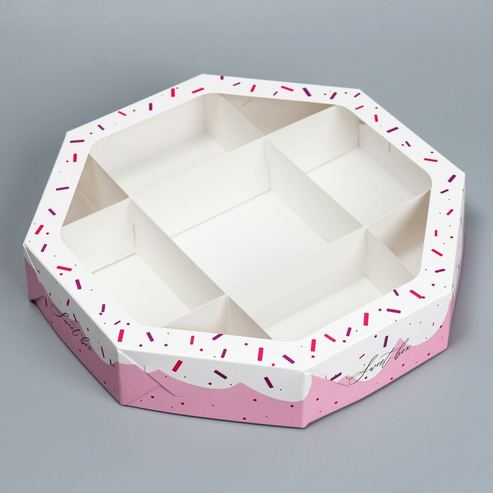 Коробка для ассорти сладостей 29х29х5 см "Sweet box"  