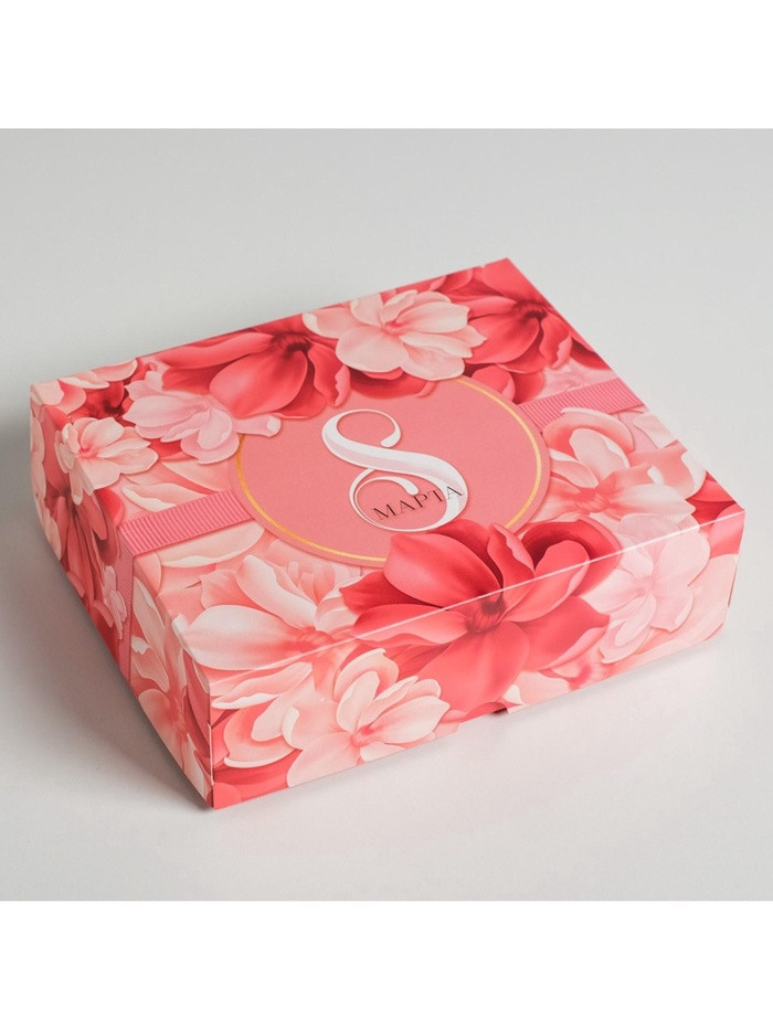 Коробка 20х17х6 см "8 Марта"         