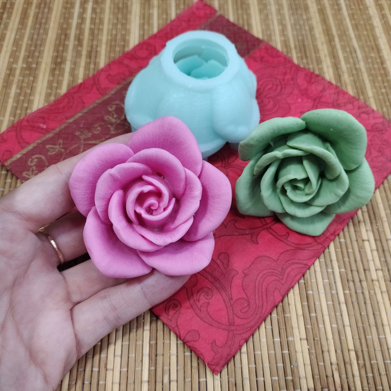 Молд силиконовый "Роза" 6,6 см