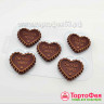Форма пластик. "От всего сердца", сердечки 5 шт