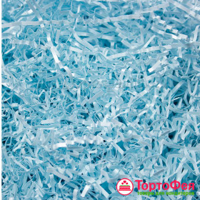 Стружка бумажная гофрированная &quot;Голубой&quot;, 50 г