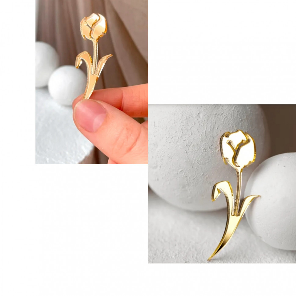 Декор из акрила "Тюльпанчик"  / 5 см   