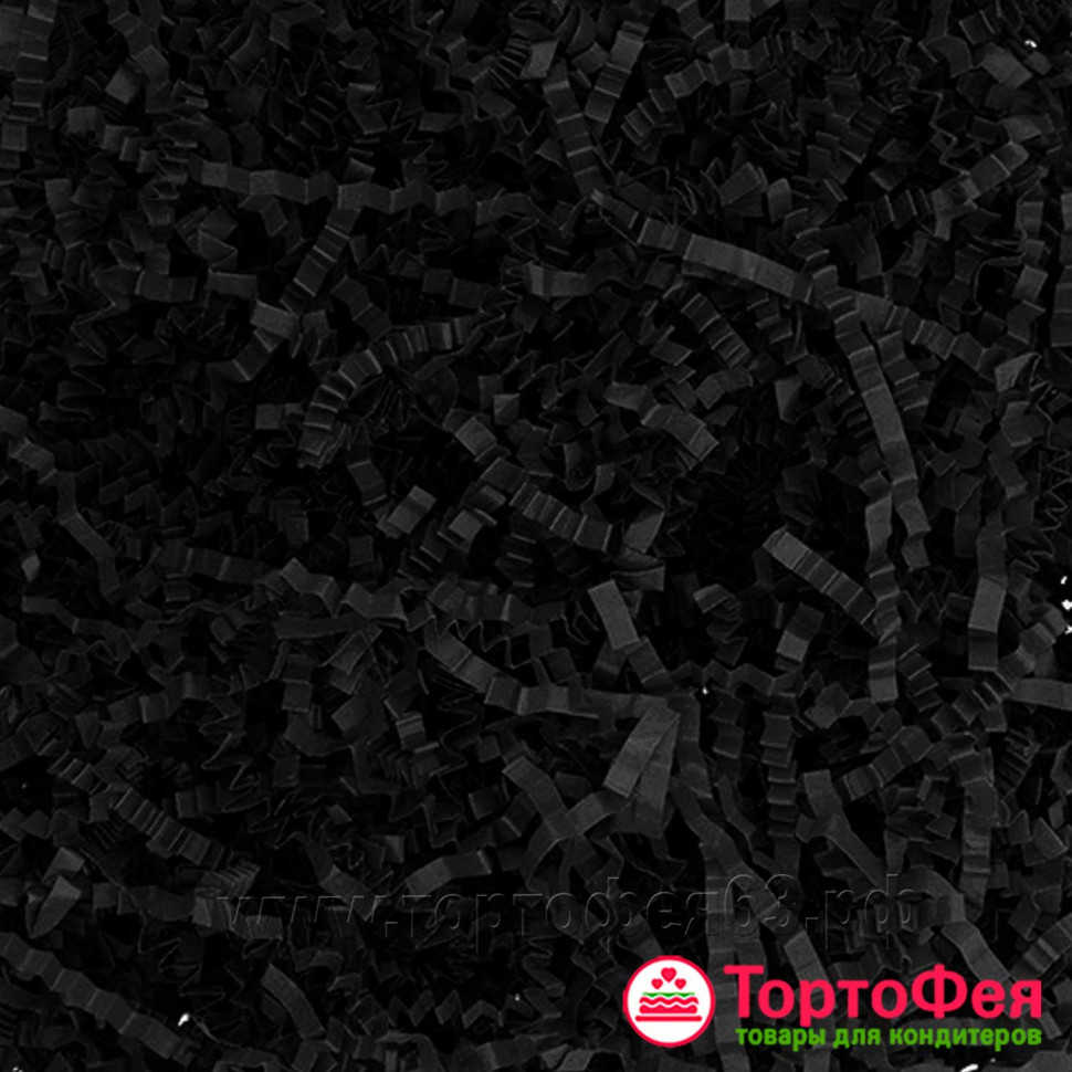 Стружка бумажная гофрированная "Черная", 20 г