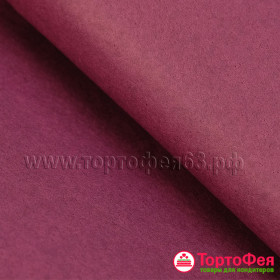 Бумага упаковочная тишью, Бордовая, 5 листов 