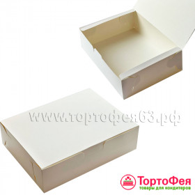 Коробка 20х15х6 см без окна, белая