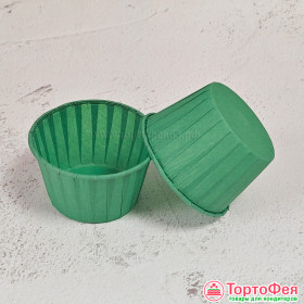 Форма бумажная Маффин Темно-зеленый, 10 шт