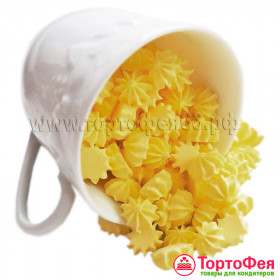 Сахарные фигурки "Мини безе Желтые",  50 г
