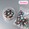 Шарики рисовые в глазури.Блеск "Космос" 2-13 мм, 20 гр      