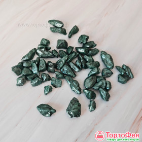 Посыпка сахарная Кристаллы Изумрудно-Черные, 20 г 