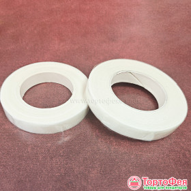 Флористическая лента белая