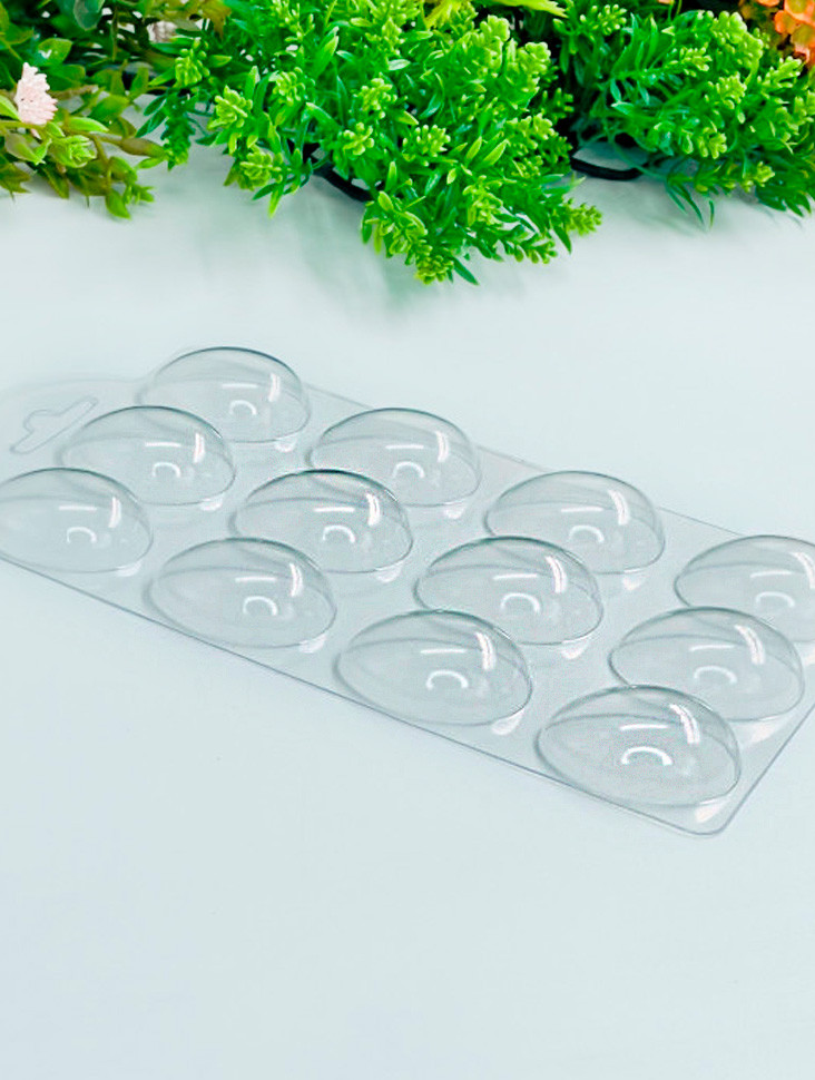 Форма пластиковая "Яйца" 4,5 см / 12 шт