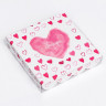 Коробка для прян. 15х15х3 см с прозрач.крышкой "I Love You"   
